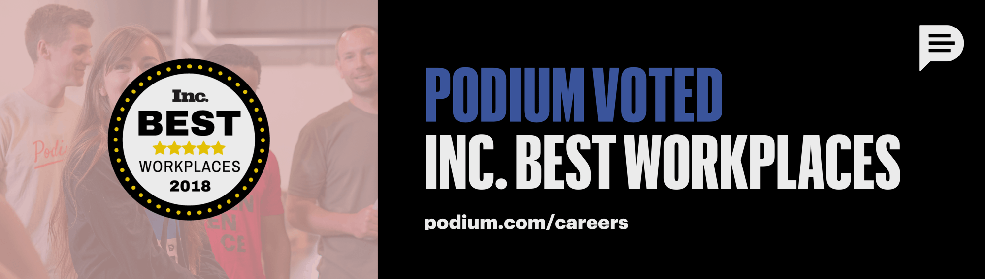 Billboard advertisement for Podium