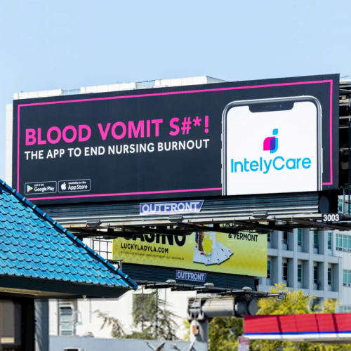Urgent care “Blood Vomit” billboard photo