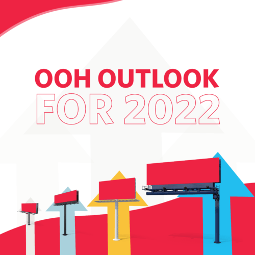 OOH Outlook for 2022 graphic with signs