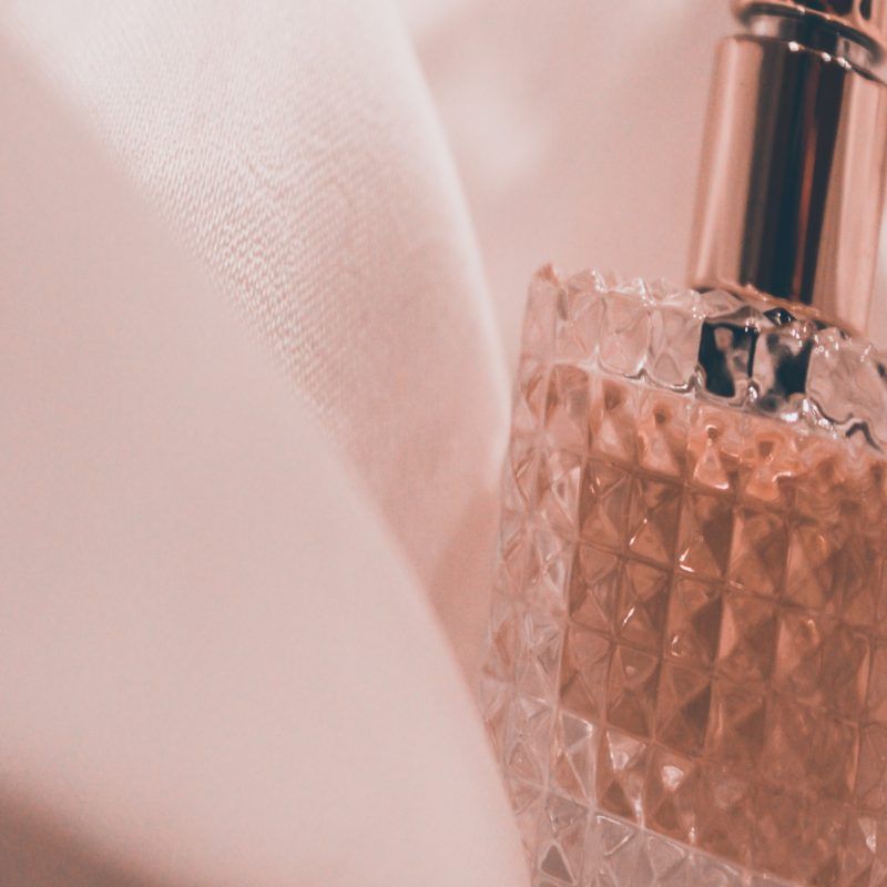 Close-up of cosmetic product on skin