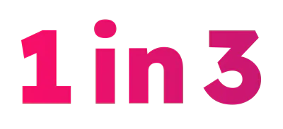 1 in 3
