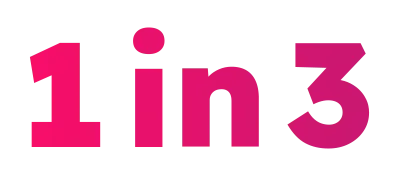 1 in 3