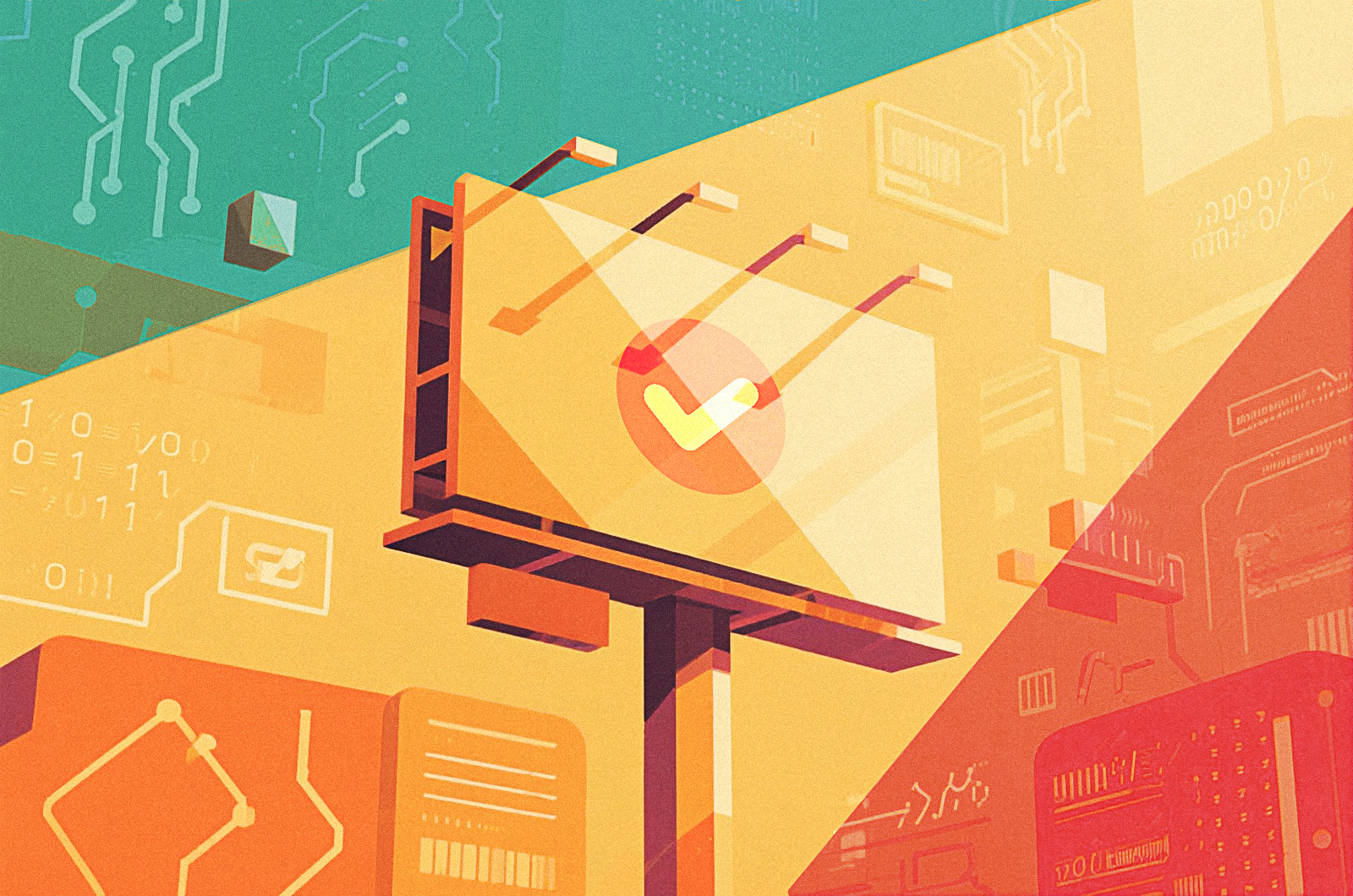 Illustration of a billboard